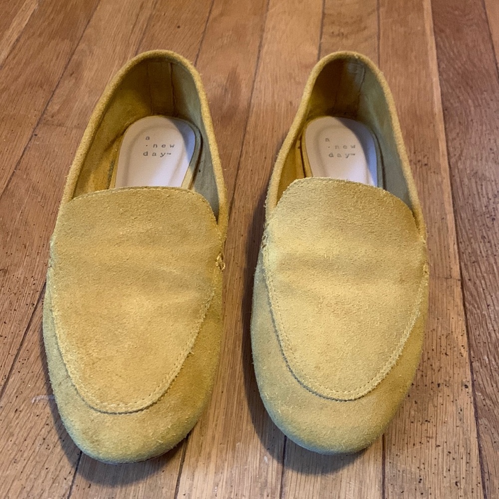 Suede A New Day mustard flats